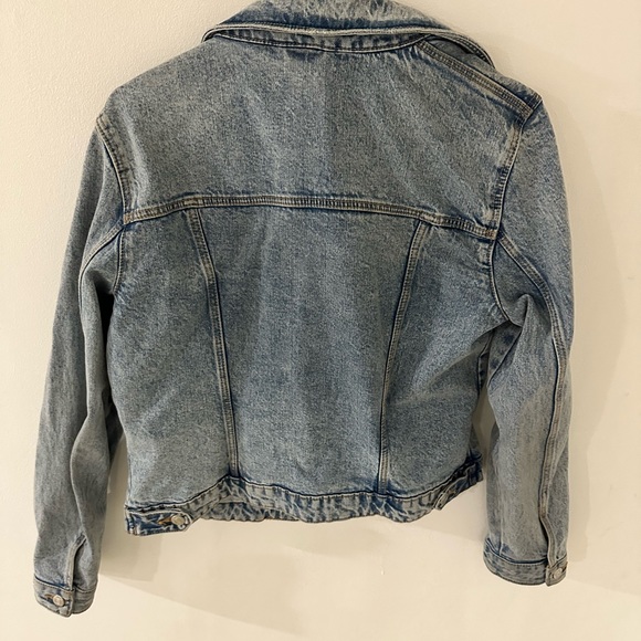 ZARA DENIM JACKET BLUE - Picture 3 of 6